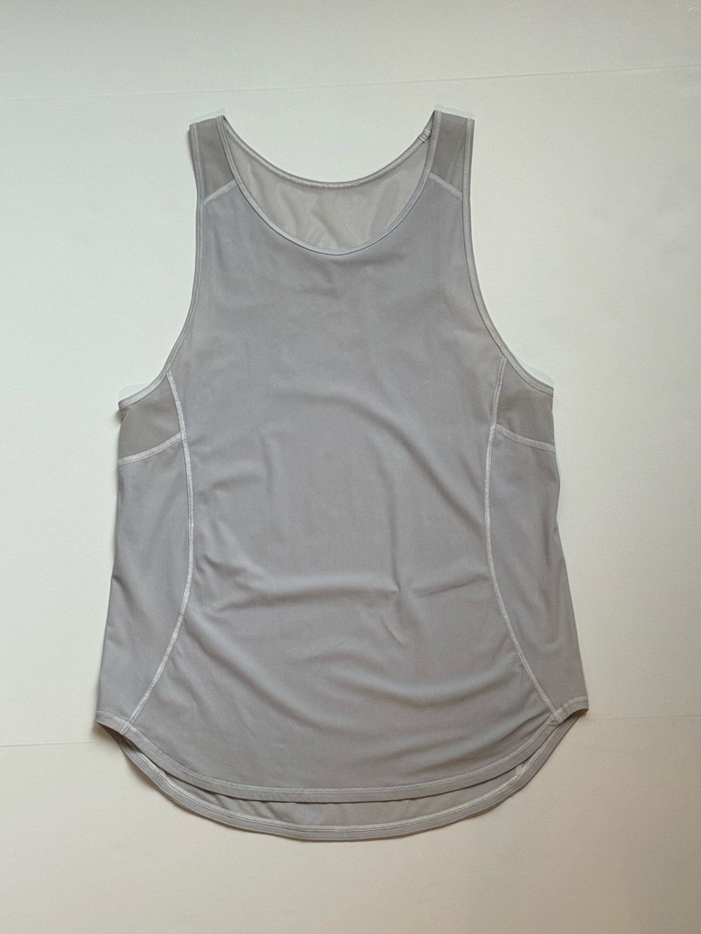 Lululemon Gray Mesh Running Athletic Tank Top – Approx. 19” Pit to Pit